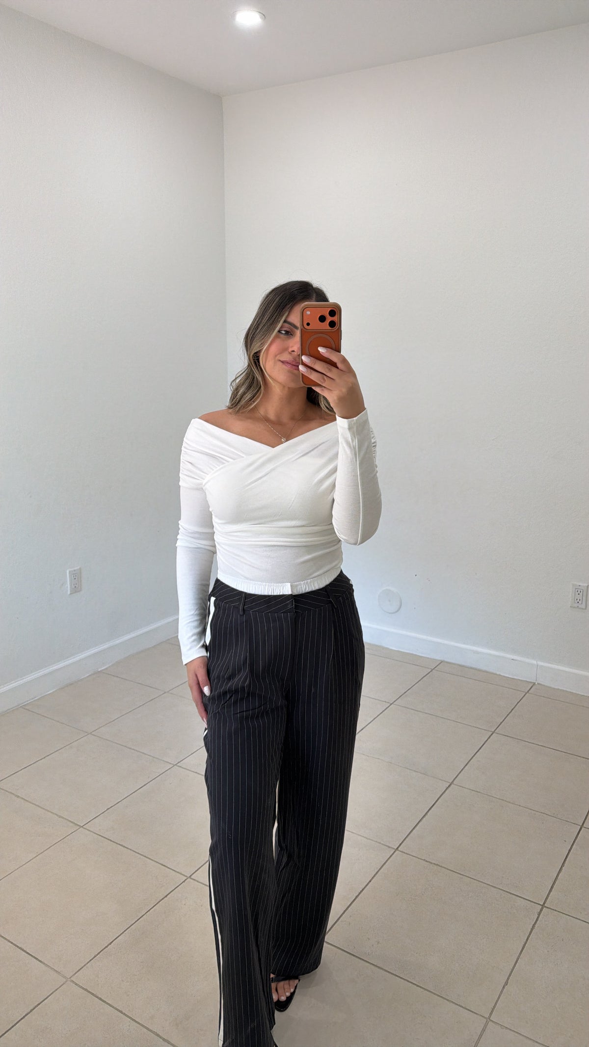 Black Striped Pants