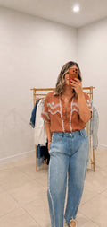Boho Embroidered Top