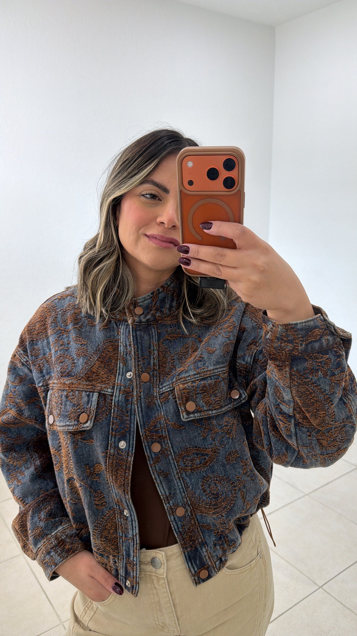Paisley Denim Jacket