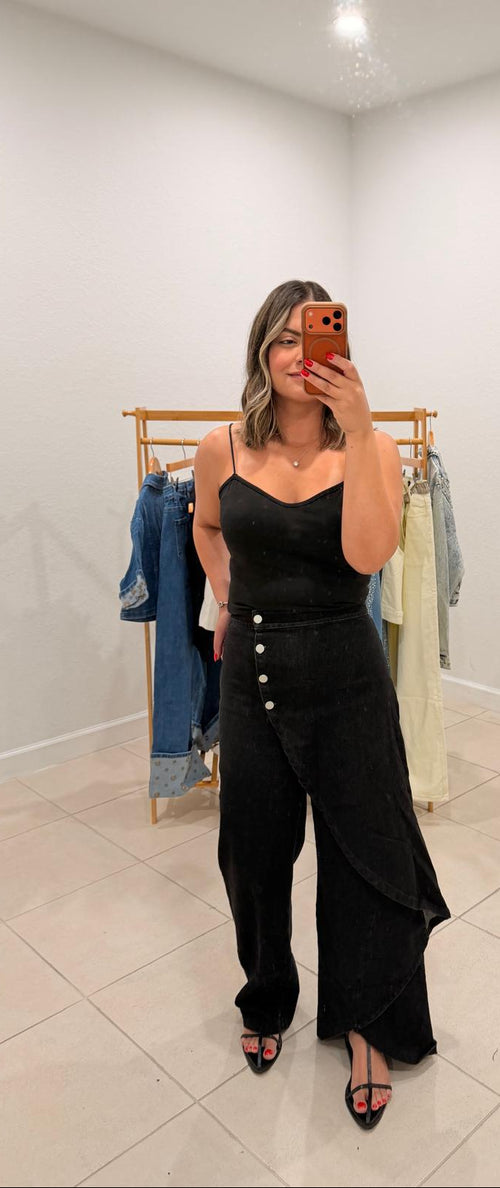 Asymmetrical Wrap Pants