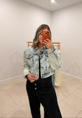 Pearl Embellished Denim Jacket