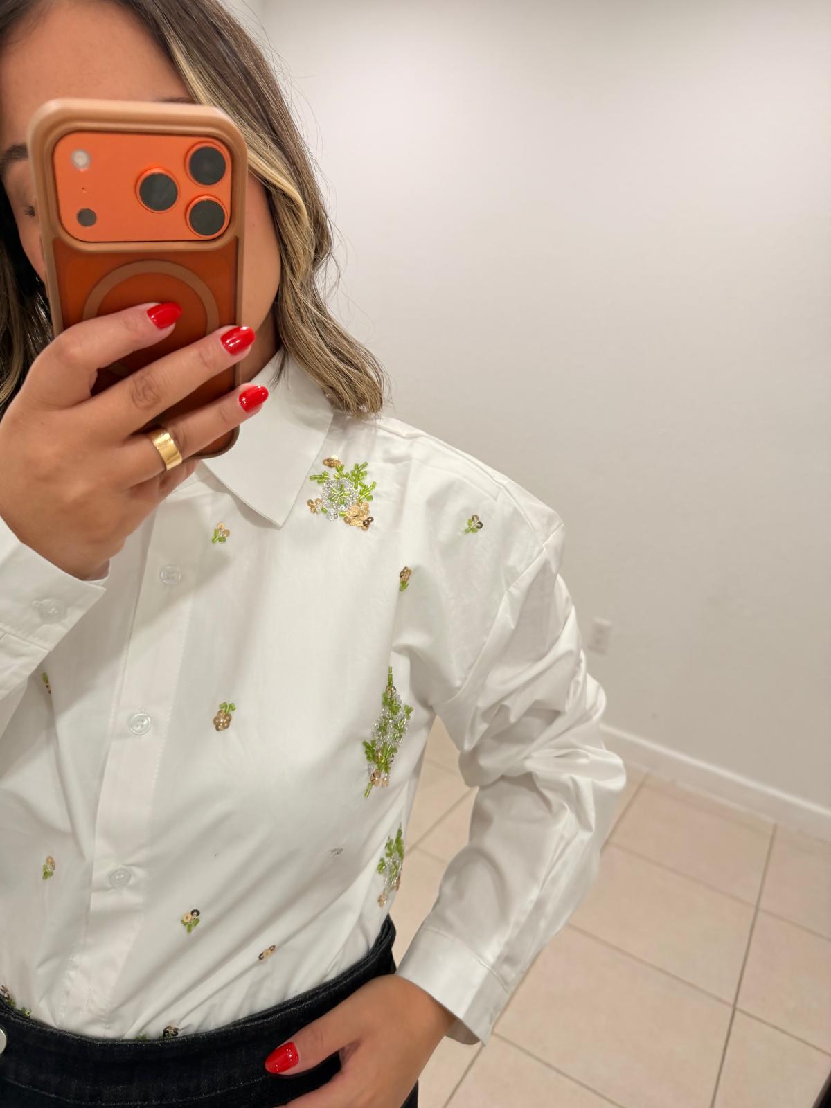 Floral Embellished Shirt