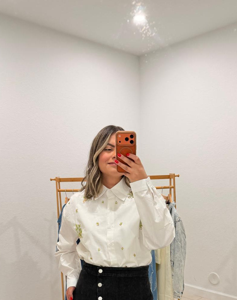 Floral Embellished Shirt