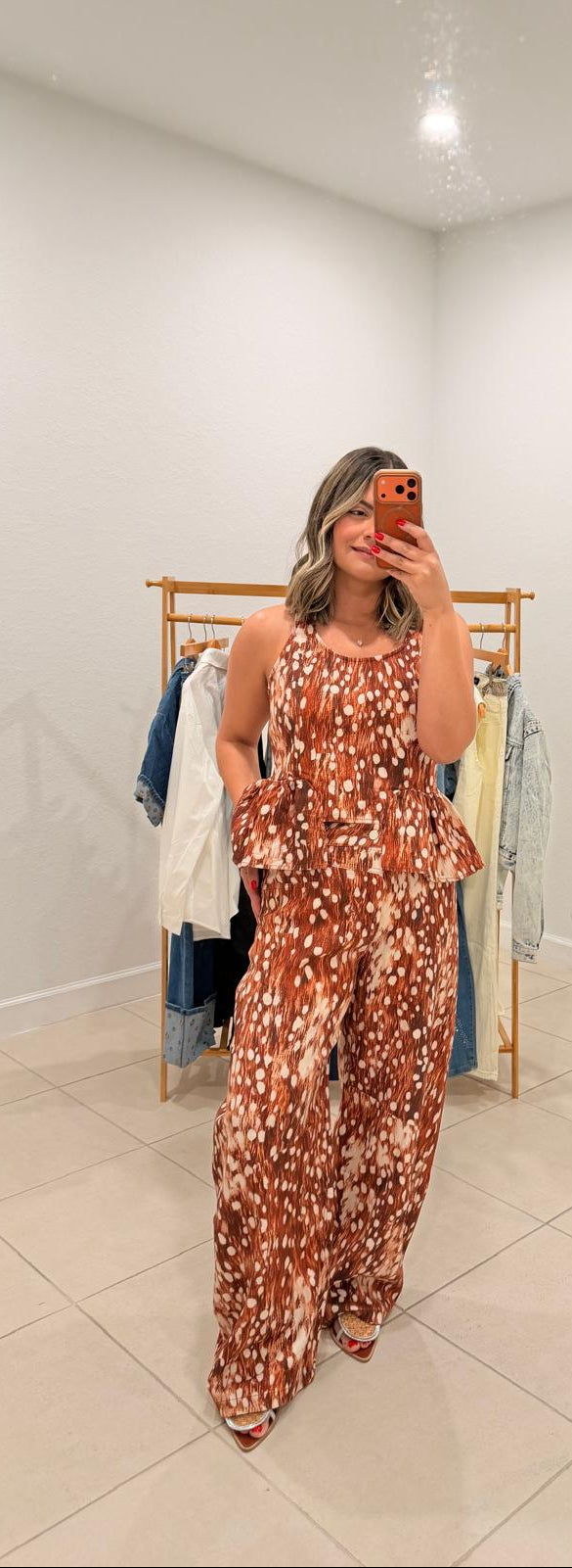 Peplum Print Set